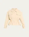 A.l.c Maeve Cotton Utility Jacket In Crema Dolce In Neutral