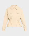 A.l.c Maeve Cotton Utility Jacket In Crema Dolce In Neutral