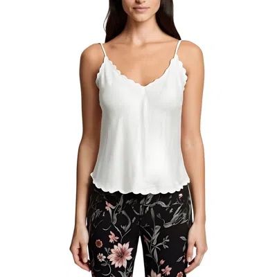 A.l.c Malia Womens Scalloped Manmade Cami In White