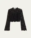 A.l.c Margot Lace Top In Black