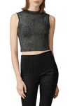 A.l.c A. L.c. Women's Mariam Metallic Crop Top In Grey