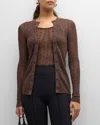 A.l.c Marley Knit Cardigan In Brown