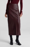 A.l.c A. L.c. Marta Leather Skirt In Umber