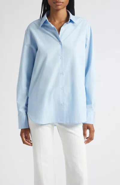 A.l.c . Mason Button Front Shirt In Blue