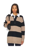 A.l.c Mason Sweater In Navy & Milk Tea