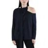 A.l.c Matilda Womens Side Tie Manmade Blouse In Blue