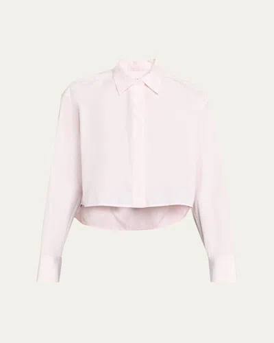 A.l.c Maude Cropped Cotton Poplin Top In Multi