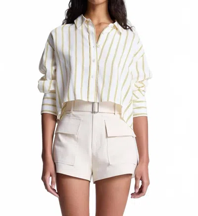 A.l.c Maude Top In Canary Stripe