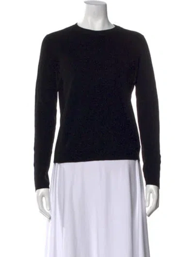 Pre-owned A.l.c Merino Wool Crew Neck Sweater In Black