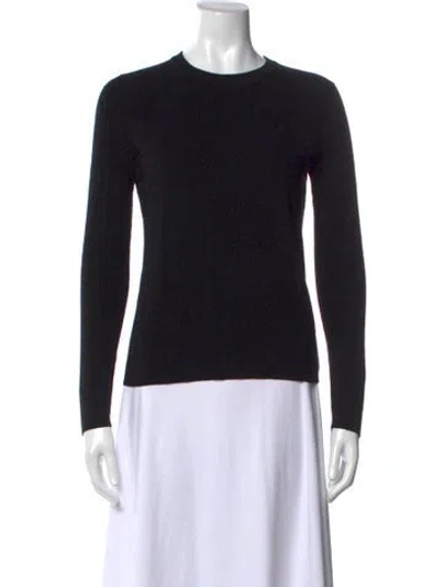 Pre-owned A.l.c Merino Wool Crew Neck Sweater In Black