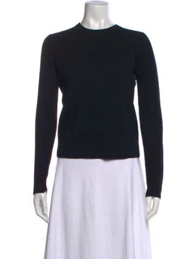 Pre-owned A.l.c Merino Wool Crew Neck Sweater In Blue