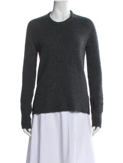 Pre-owned A.l.c Merino Wool Crew Neck Sweater In Gray