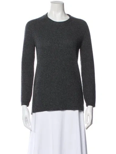 Pre-owned A.l.c Merino Wool Crew Neck Sweater In Gray