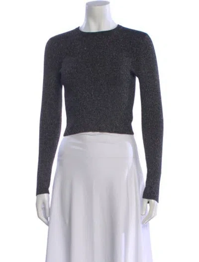 Pre-owned A.l.c Merino Wool Crew Neck Sweater In Gray