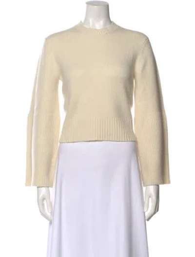 Pre-owned A.l.c Merino Wool Crew Neck Sweater In Neutral