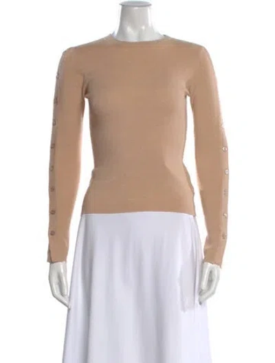 Pre-owned A.l.c Merino Wool Crew Neck Sweater In Neutral