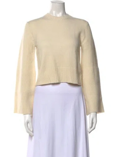 Pre-owned A.l.c Merino Wool Crew Neck Sweater In Neutral