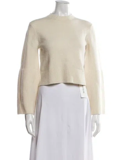 Pre-owned A.l.c Merino Wool Crew Neck Sweater In Neutral