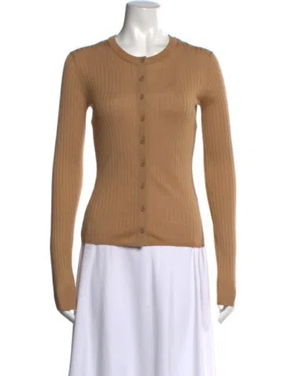 Pre-owned A.l.c Merino Wool Crew Neck Sweater In Neutrals