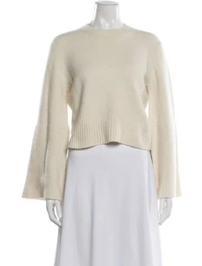 Pre-owned A.l.c Merino Wool Crew Neck Sweater In Neutrals