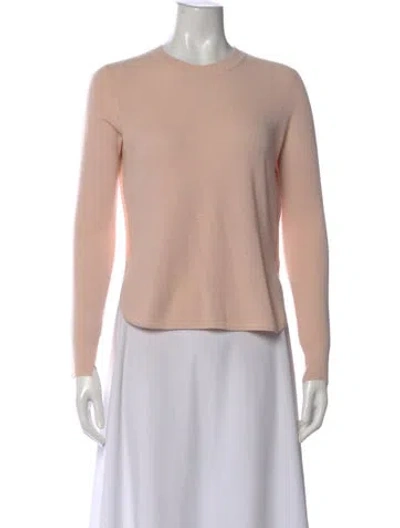 Pre-owned A.l.c Merino Wool Crew Neck Sweater In Pink