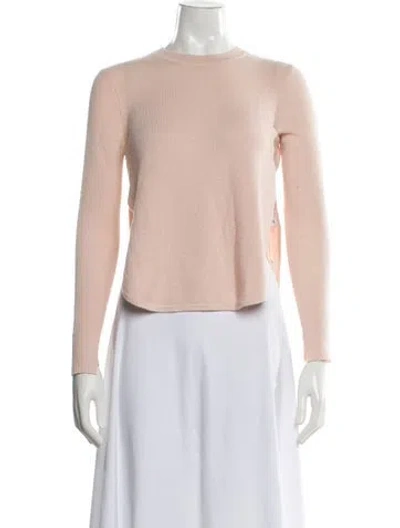 Pre-owned A.l.c Merino Wool Crew Neck Sweater In Pink