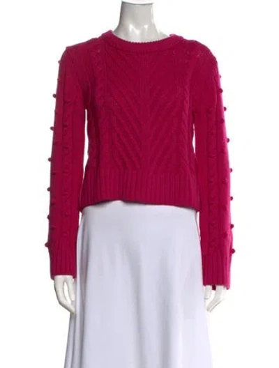 Pre-owned A.l.c Merino Wool Crew Neck Sweater In Pink