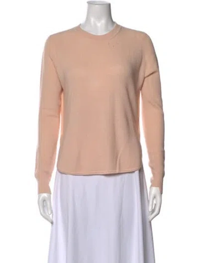 Pre-owned A.l.c Merino Wool Crew Neck Sweater In Pink