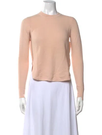 Pre-owned A.l.c Merino Wool Crew Neck Sweater In Pink