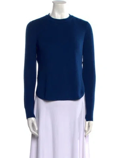 Pre-owned A.l.c Merino Wool Crew Neck Sweater W/ Tags In Blue