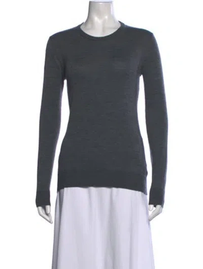 Pre-owned A.l.c Merino Wool Crew Neck Top In Grey