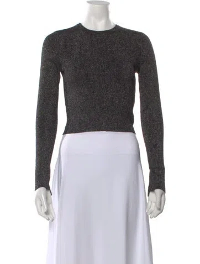 Pre-owned A.l.c Merino Wool Crew Neck Top In Multi