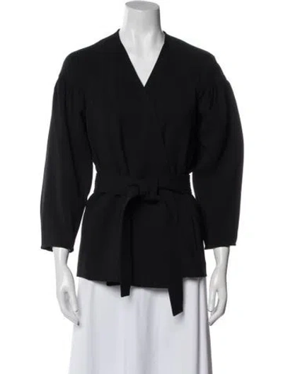 Pre-owned A.l.c Merino Wool Evening Jacket In Blue