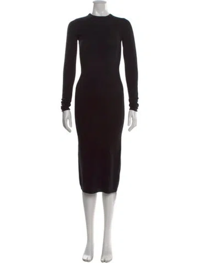 Pre-owned A.l.c Merino Wool Knee-length Dress In Black