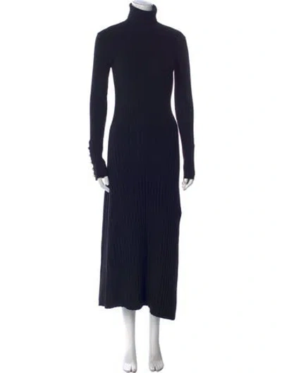 Pre-owned A.l.c Merino Wool Long Dress In Blue