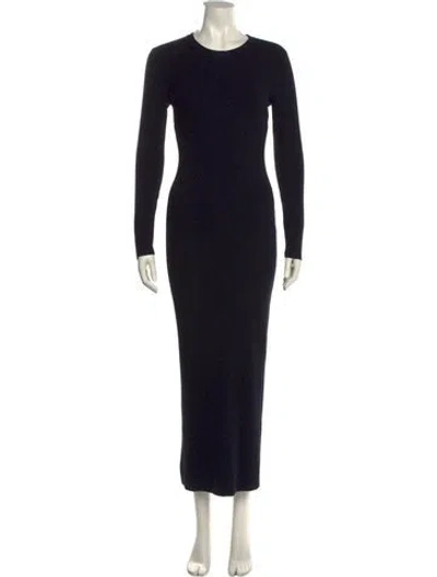 Pre-owned A.l.c Merino Wool Long Dress In Blue