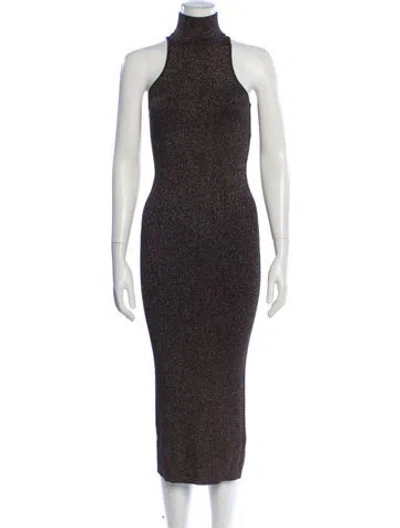Pre-owned A.l.c Merino Wool Long Dress In Gray