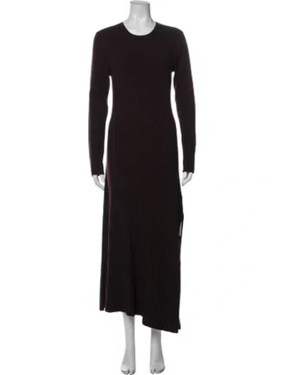 Pre-owned A.l.c Merino Wool Long Dress In Red