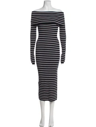 Pre-owned A.l.c Merino Wool Midi Length Dress In Blue