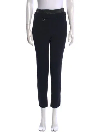 Pre-owned A.l.c Merino Wool Skinny Leg Pants In Black