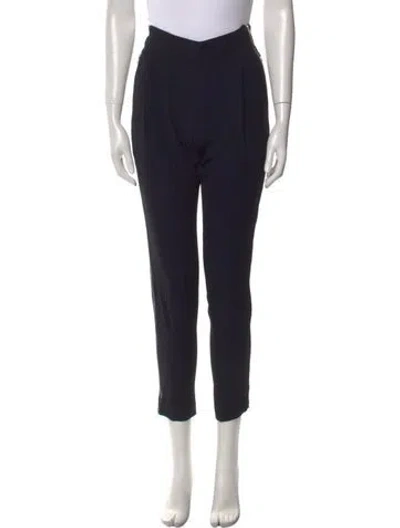 Pre-owned A.l.c Merino Wool Skinny Leg Pants In Black