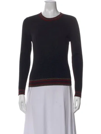 Pre-owned A.l.c Merino Wool Striped Sweater In Blue