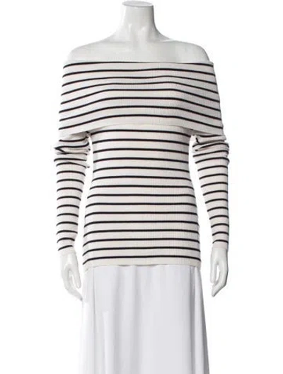 Pre-owned A.l.c Merino Wool Striped Sweater In Multi