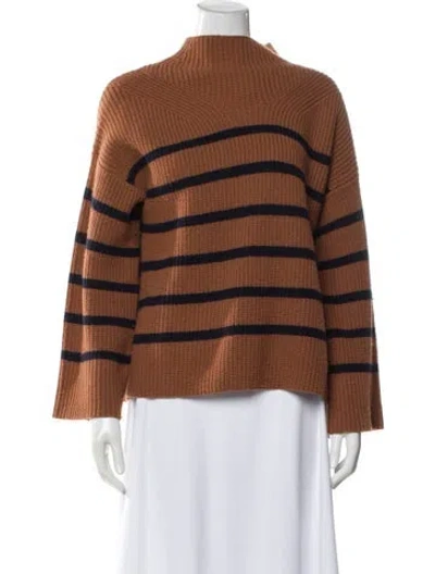 Pre-owned A.l.c Merino Wool Striped Sweater In Multi