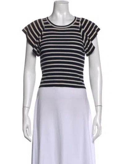 Pre-owned A.l.c Merino Wool Striped Sweater In Multi