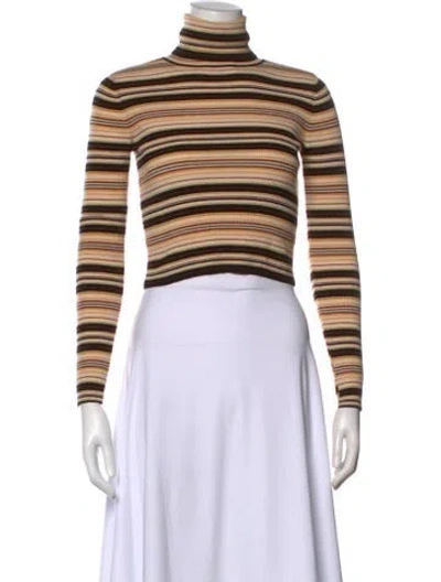 Pre-owned A.l.c Merino Wool Striped Top In Multi