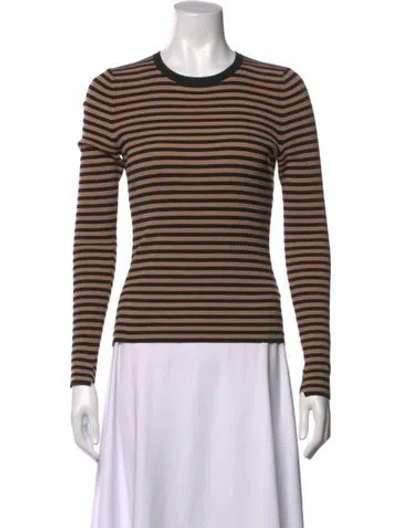 Pre-owned A.l.c Merino Wool Striped Top In Multicolor