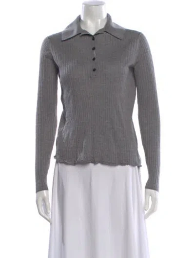 Pre-owned A.l.c Merino Wool Sweater In Gray