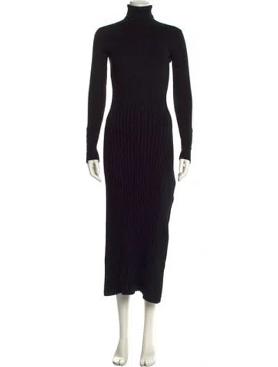 Pre-owned A.l.c Merino Wool Turtleneck Sweater In Black