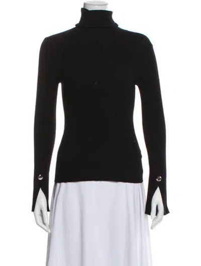 Pre-owned A.l.c Merino Wool Turtleneck Sweater In Black